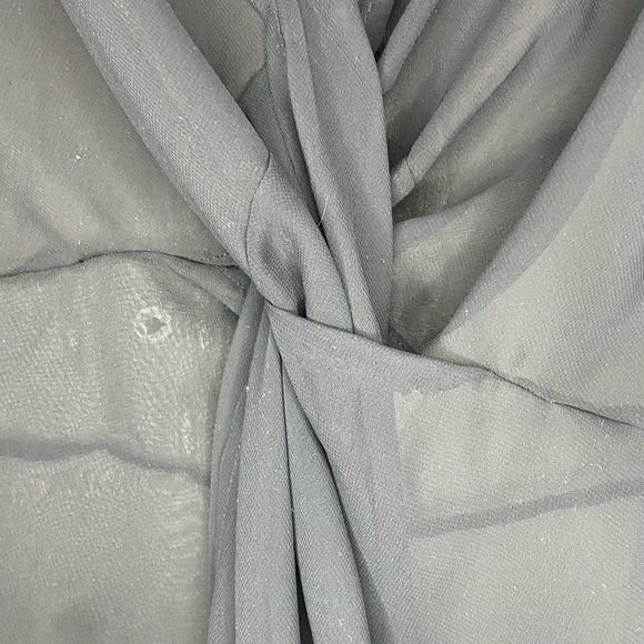 La Vie En Rose Aqua Black Mesh Flowy Swim Cover-Up Size XS/S - Picture 3 of 6